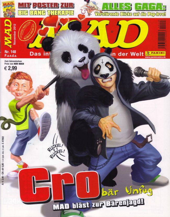 Cro auf dem Cover vom „MAD Magazin“