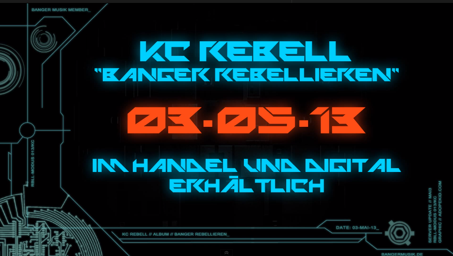 KC Rebell – „Banger Rebellieren“- Album | Snippet – Hörprobe